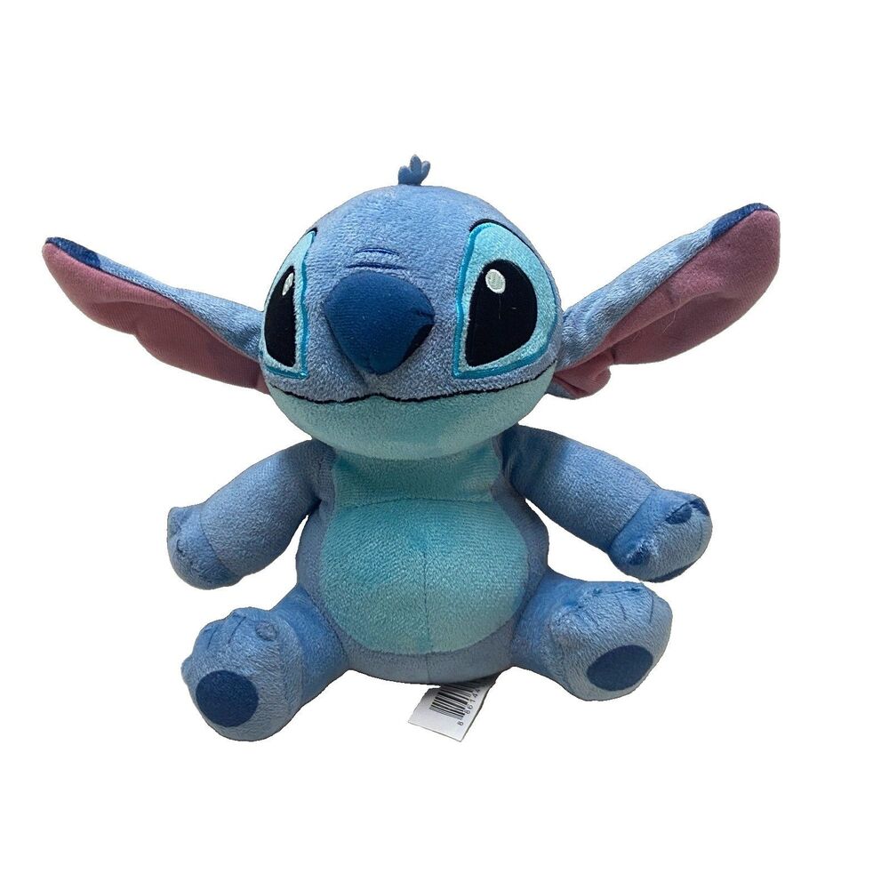 Original Disney  Lilo & STITCH Doll 8.5 Sitting Blue Alien Plush Stuffed